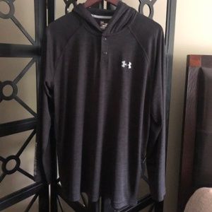 Under Armour heatgear Popover Button Hoodie LG